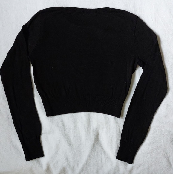 American Apparel black cropped sweater size s - Picture 3 of 10